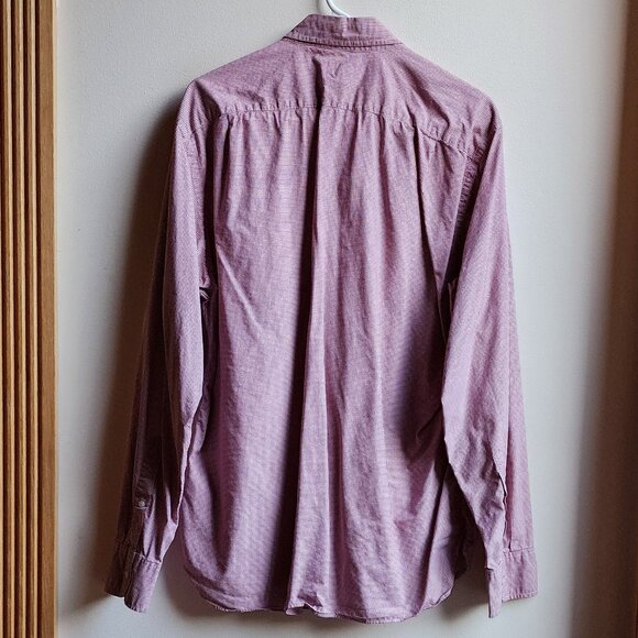 J.Crew Red/White Micro-Checked Casual Button Down Shirt Size Large - Picture 15 of 15